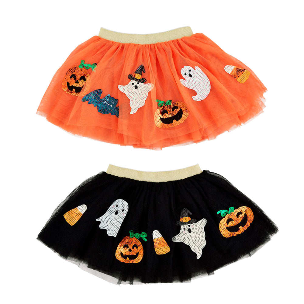 Halloween Sequin Tutu Skirt – Classic Whimsy