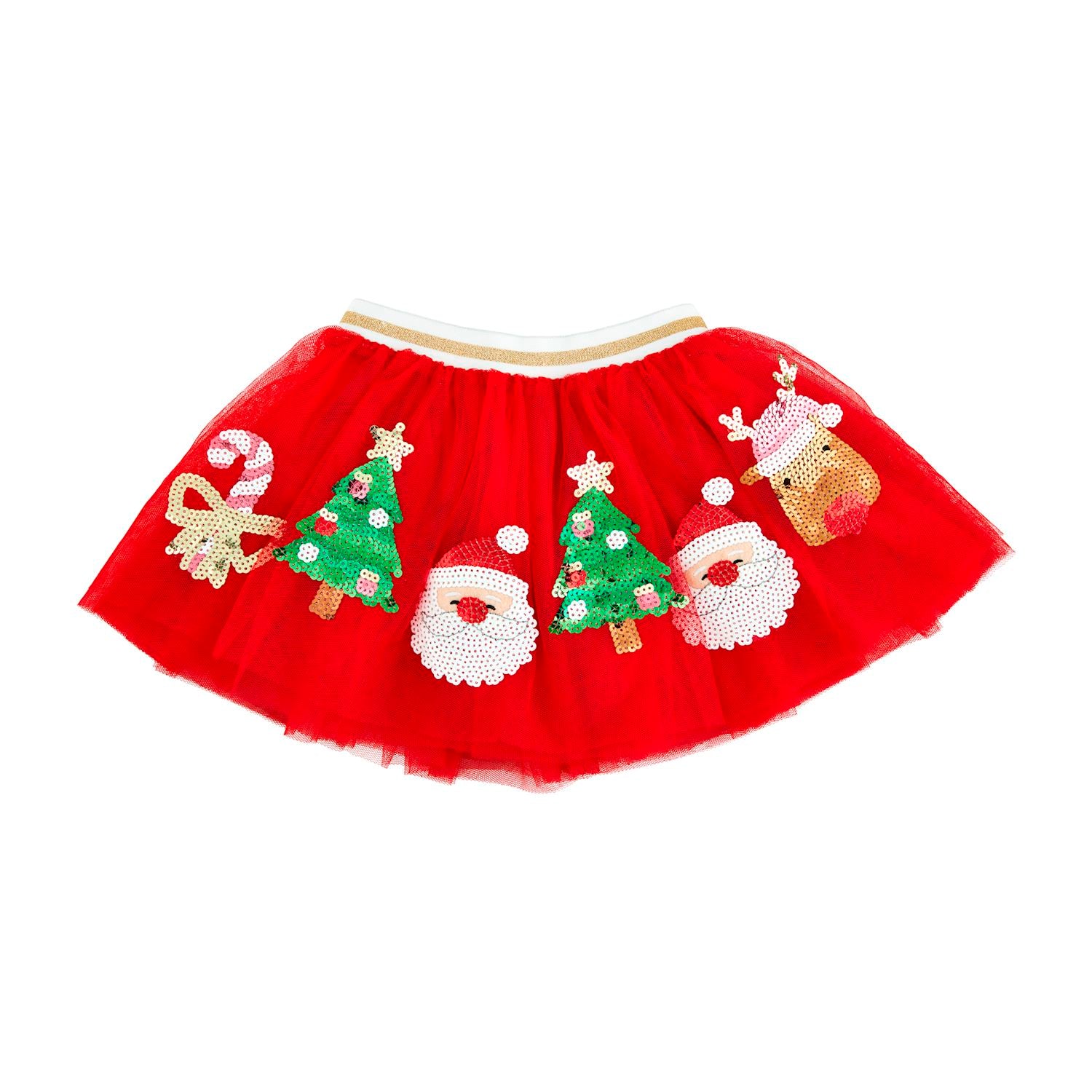 Christmas Sequin Tutu Skirt – Classic Whimsy