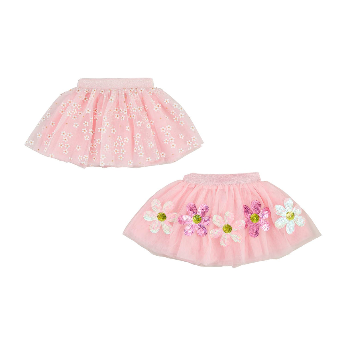 Floral Sequin Tutu Skirt