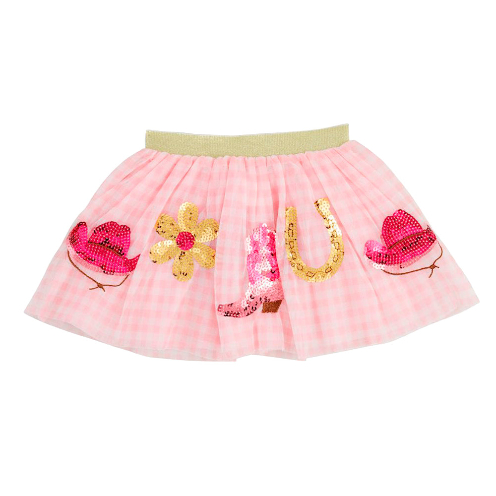 Western Sequin Tutu Skirt