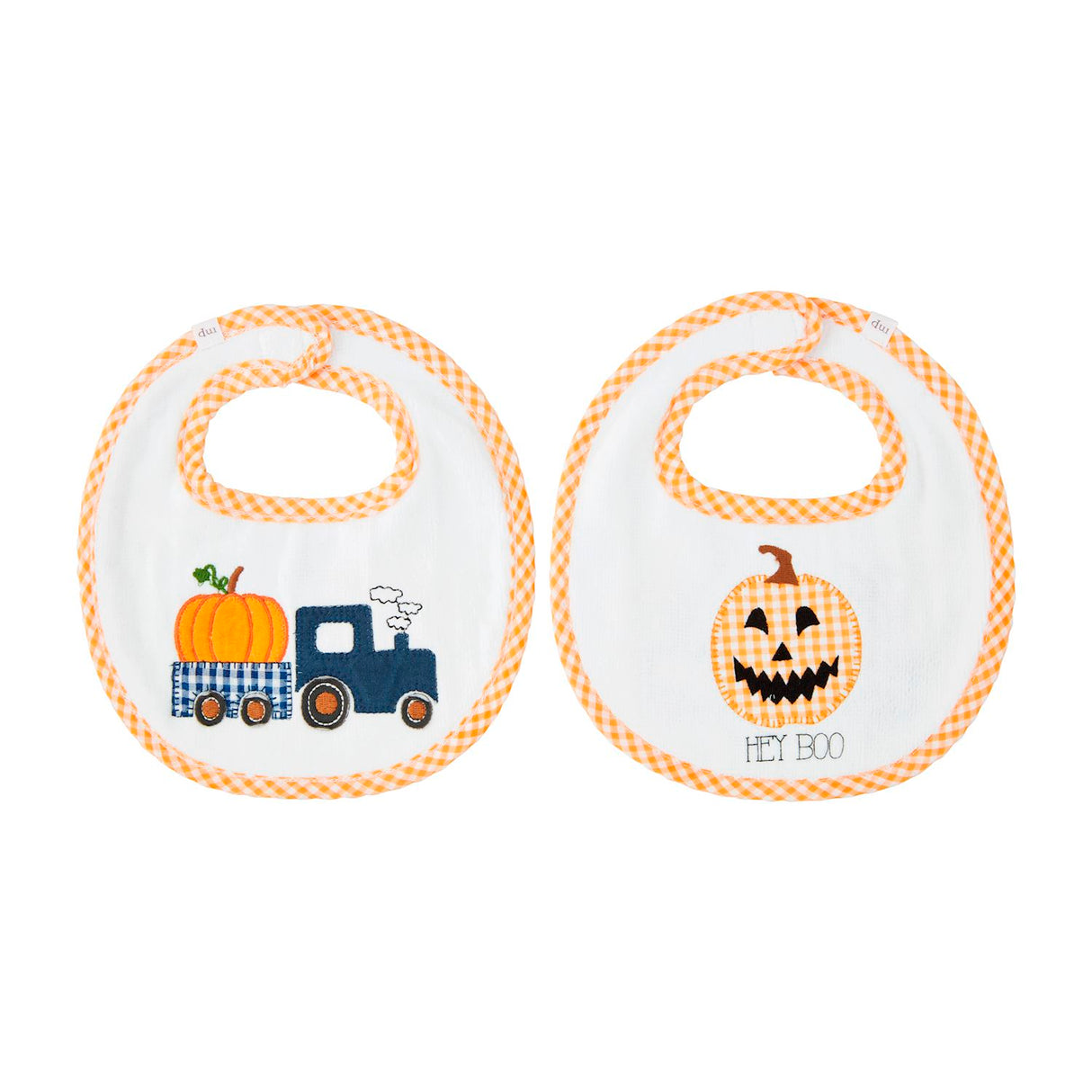 Reversible Pumpkin Bibs