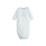 Bunny Stripe Baby Gown