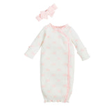 Sweet Take-Me Home Baby Gown & Headband Set