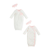 Sweet Take-Me Home Baby Gown & Headband Set