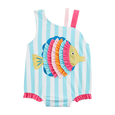 Glitter Ruffle Fish Swimsuit
