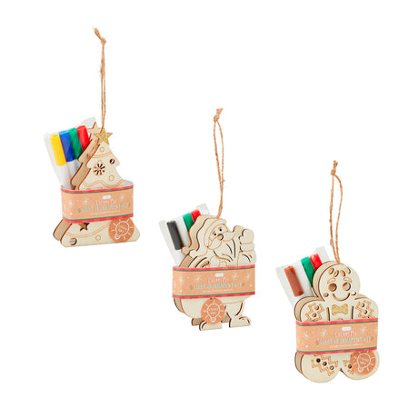 Color-Me Light-Up Wood Ornament