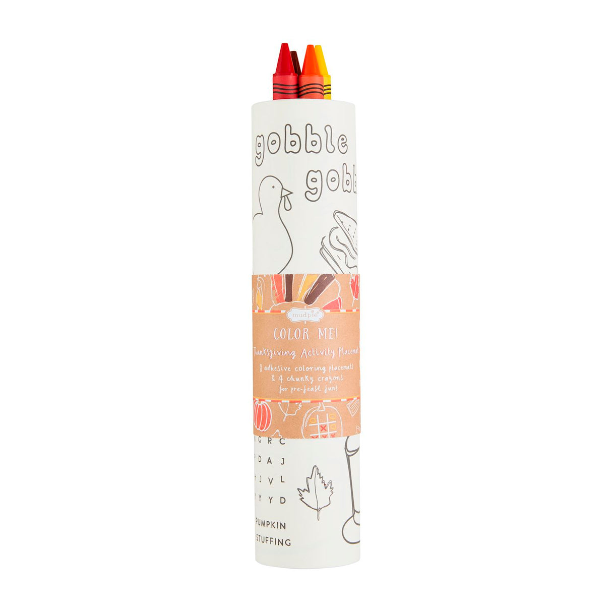 Color-Me Activity Roll Thanksgiving Crayon Set