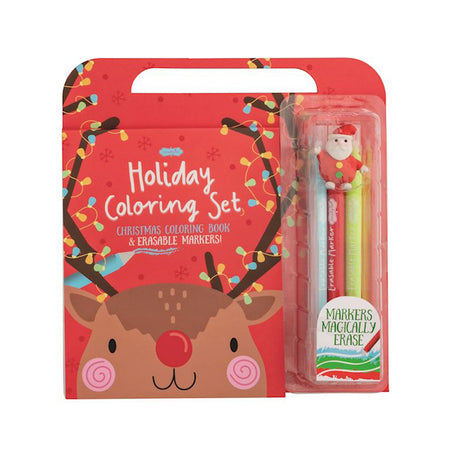 Christmas Coloring Book & Erasable Marker Set