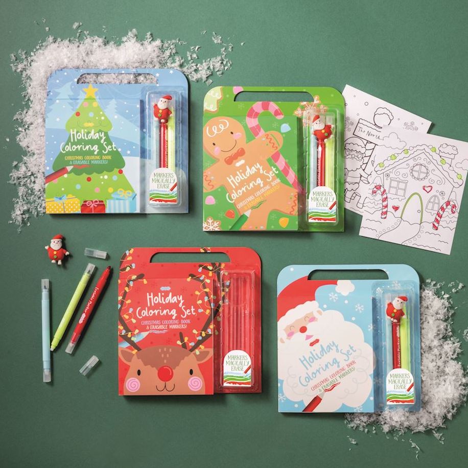 Christmas Coloring Book & Erasable Marker Set
