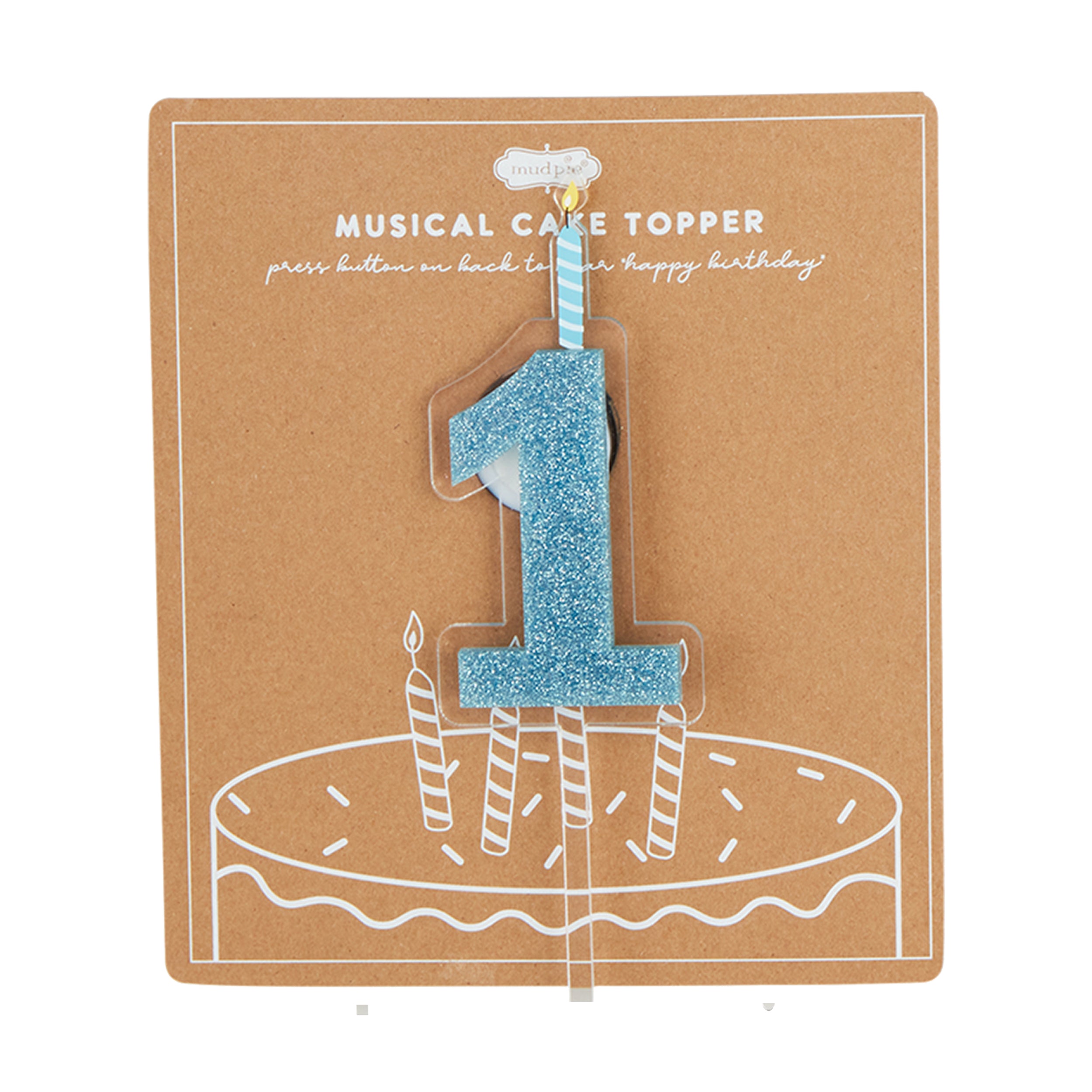 Mud Pie Birthday Musical Cake Topper - Thumbnail 3