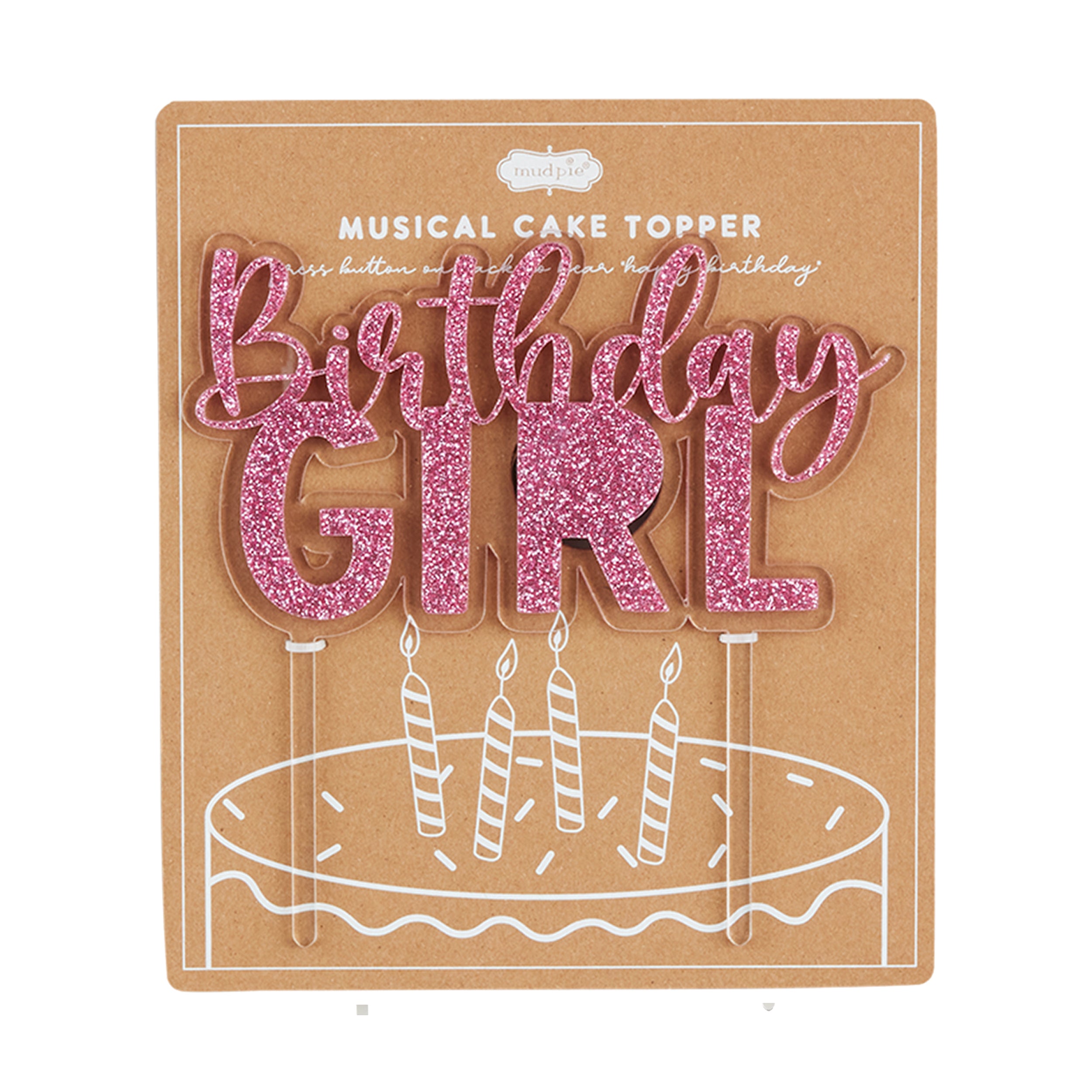 Mud Pie Birthday Musical Cake Topper - Thumbnail 4