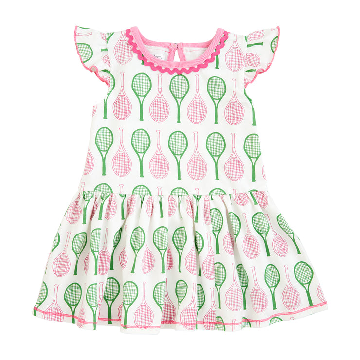 Tennis Print Pink Dress