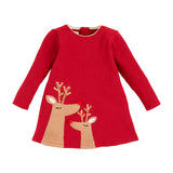 Reindeer Red Long Sleeve Dress