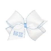 Big Sis Embroidered Moonstitch Bow
