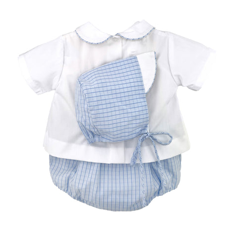 Blue Bunny Single Smocked Bloomer Set