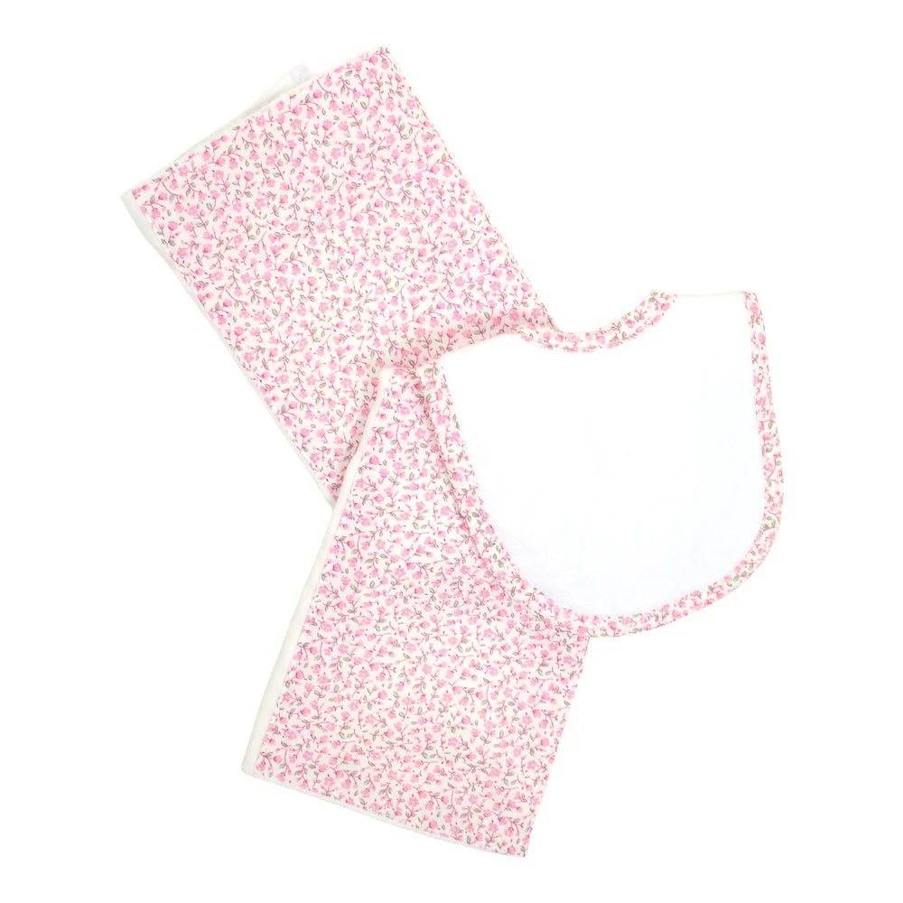 Ballet Pink Drooler Bib & Burp Set