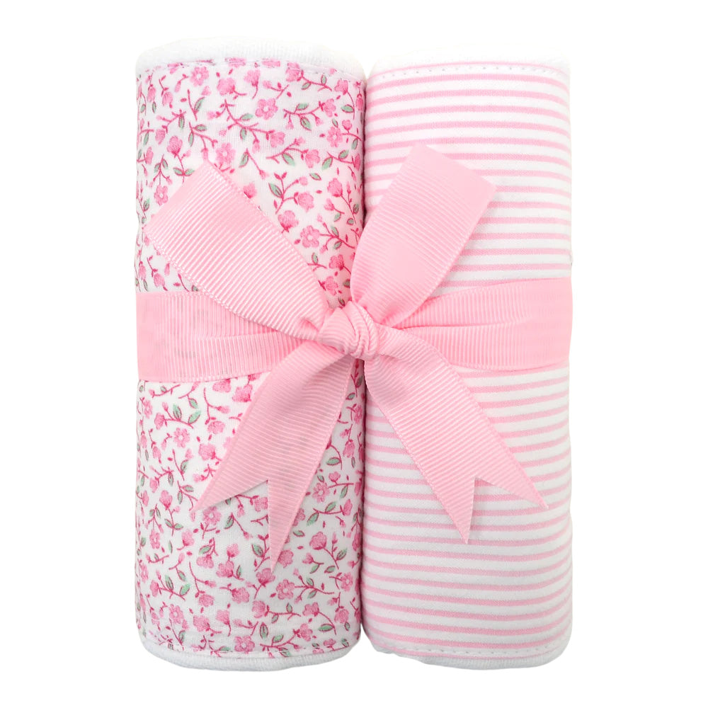 Ballet Pink Fabric Burp Cloths (Set of 2)