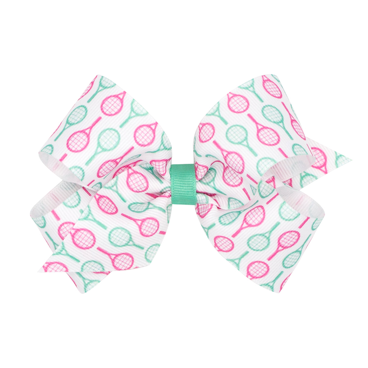 Tennis Racquet Country Club Grosgrain Bow