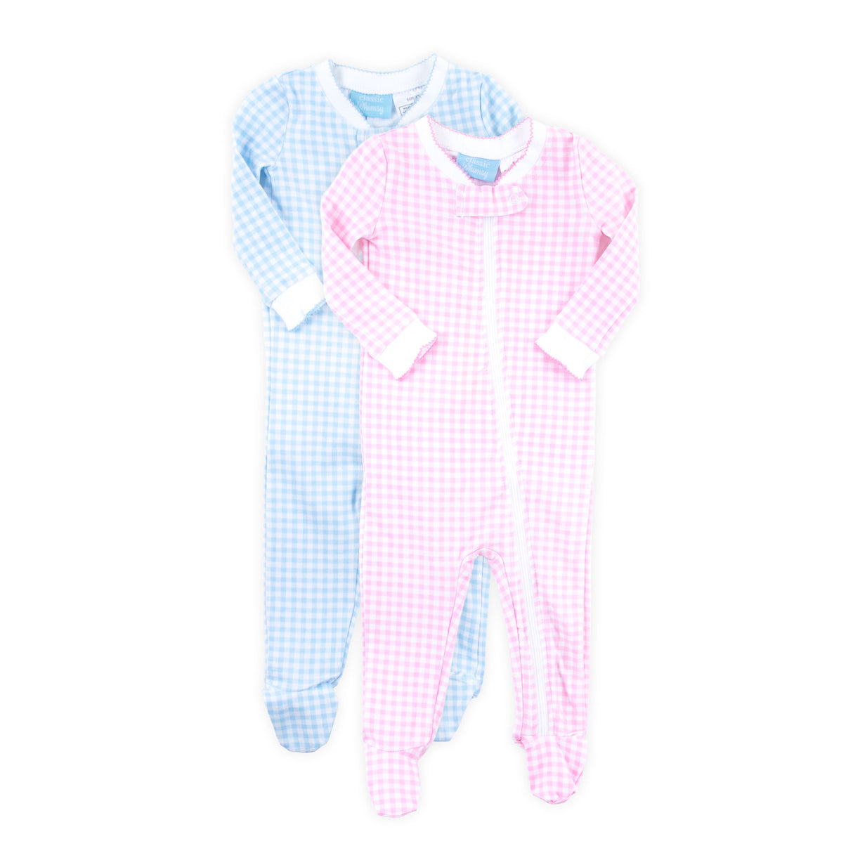 Gingham Zip Sleeper