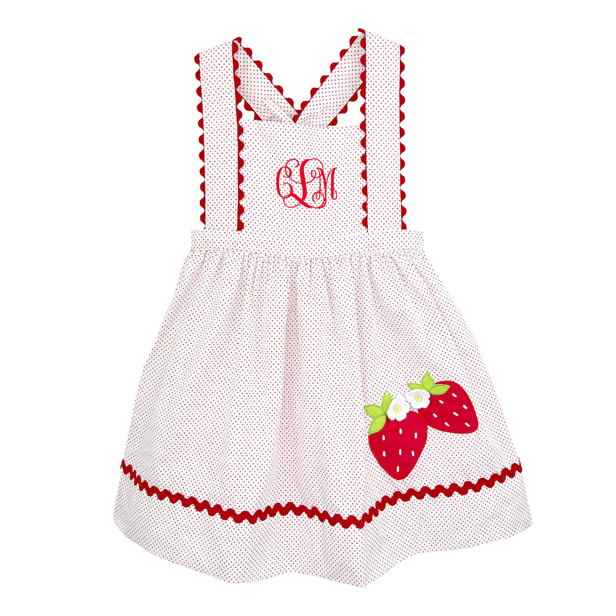 Strawberry Red Polka Dot Sun Dress