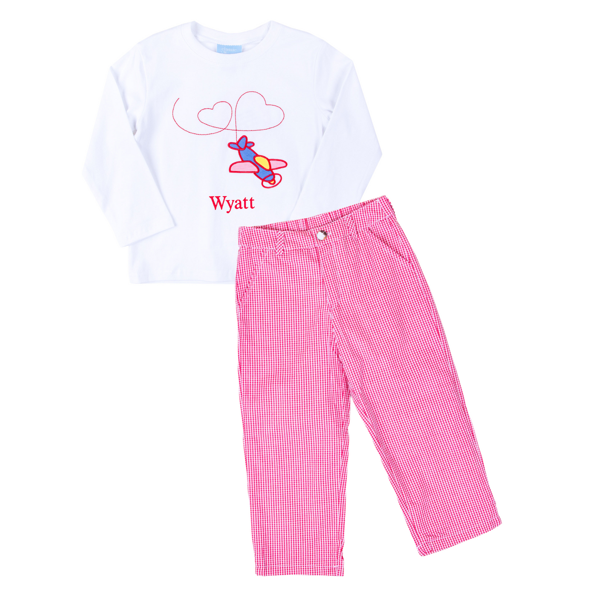 Valentine Airplane Pant Set