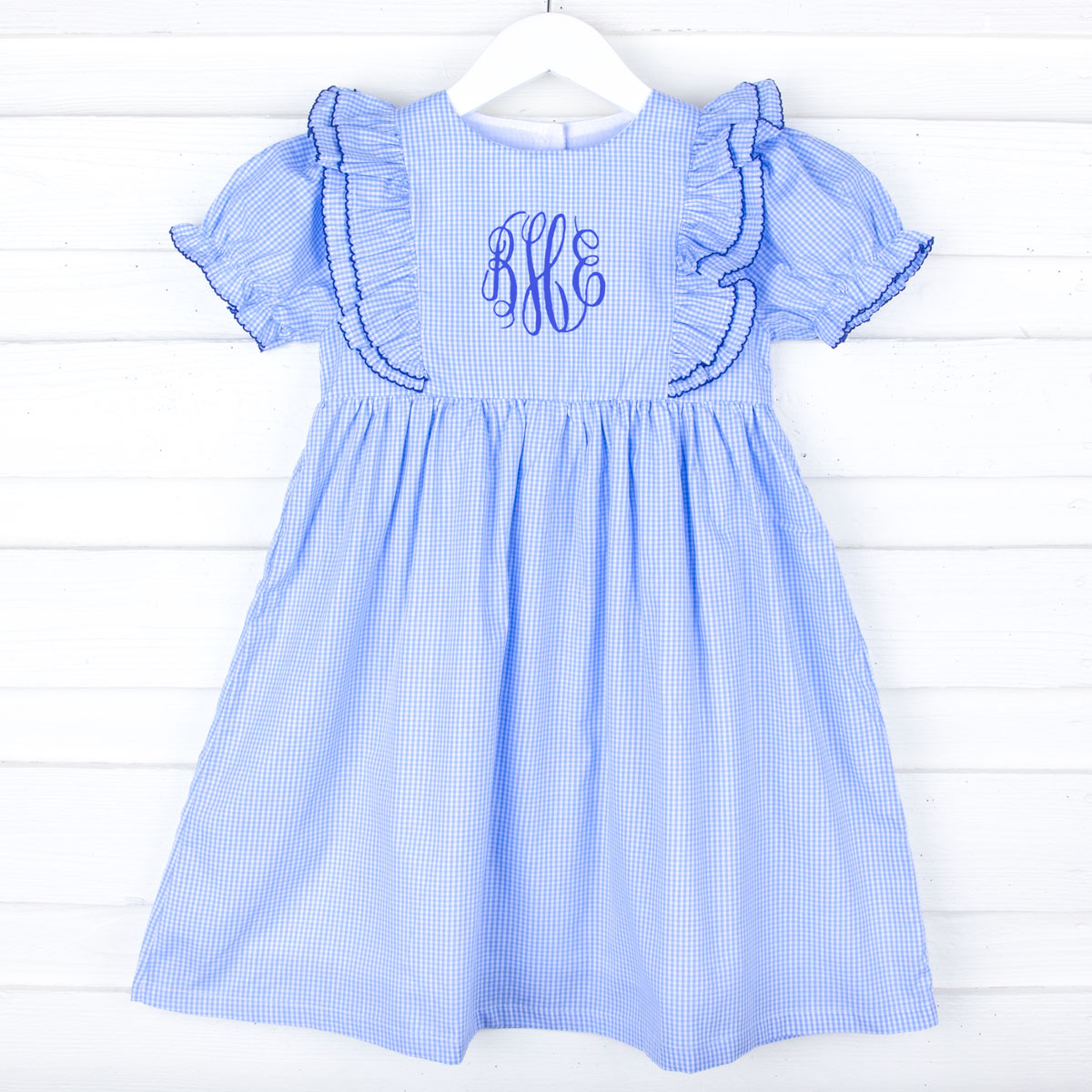 Light Blue Gingham Alice Dress