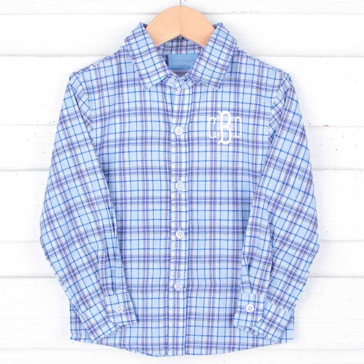 Royal Plaid Button Down Shirt