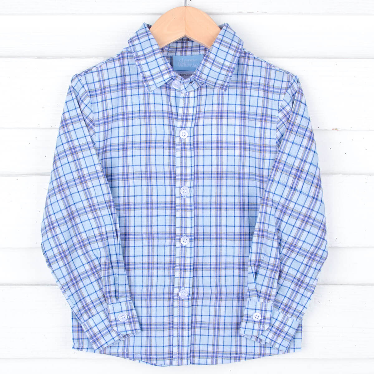 Royal Plaid Button Down Shirt