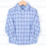 Royal Plaid Button Down Shirt