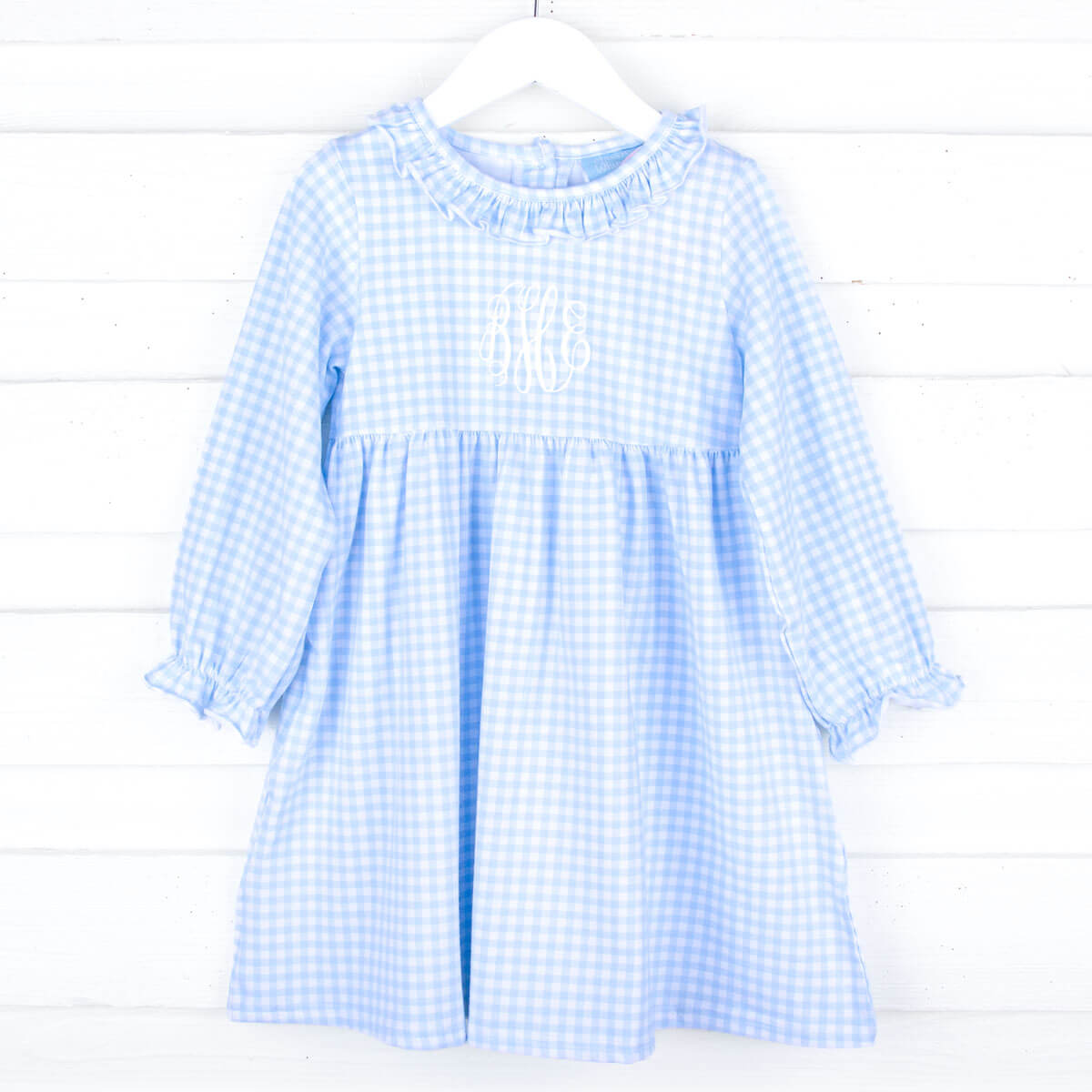 Light Blue Gingham Eden Dress