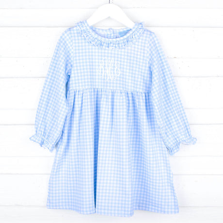 Light Blue Gingham Eden Dress