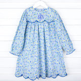 Blue Floral Amelia Dress