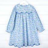 Blue Floral Amelia Dress