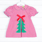 Christmas Tree Front Pleat Dress