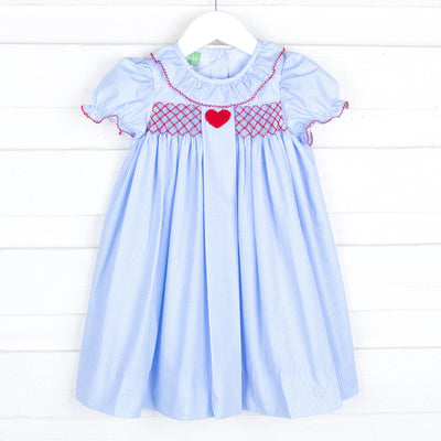 Joyful Heart Light Blue Smocked Dress