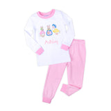 Storybook Rabbit Pink Stripe Pajamas