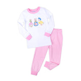 Storybook Rabbit Pink Stripe Pajamas