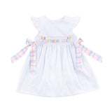 Birthday Girl Smocked White Beverly Dress