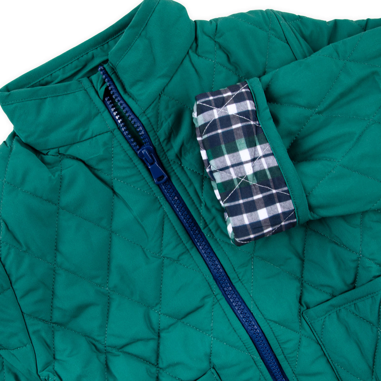 Hunter Green Quilted Coat