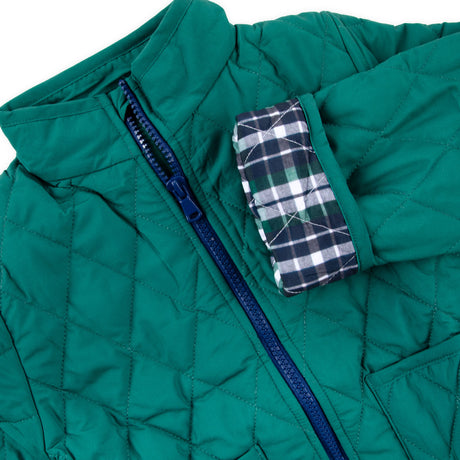 Hunter Green Quilted Coat
