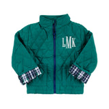 Hunter Green Quilted Coat