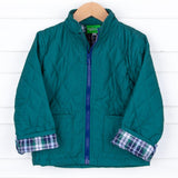 Hunter Green Quilted Coat