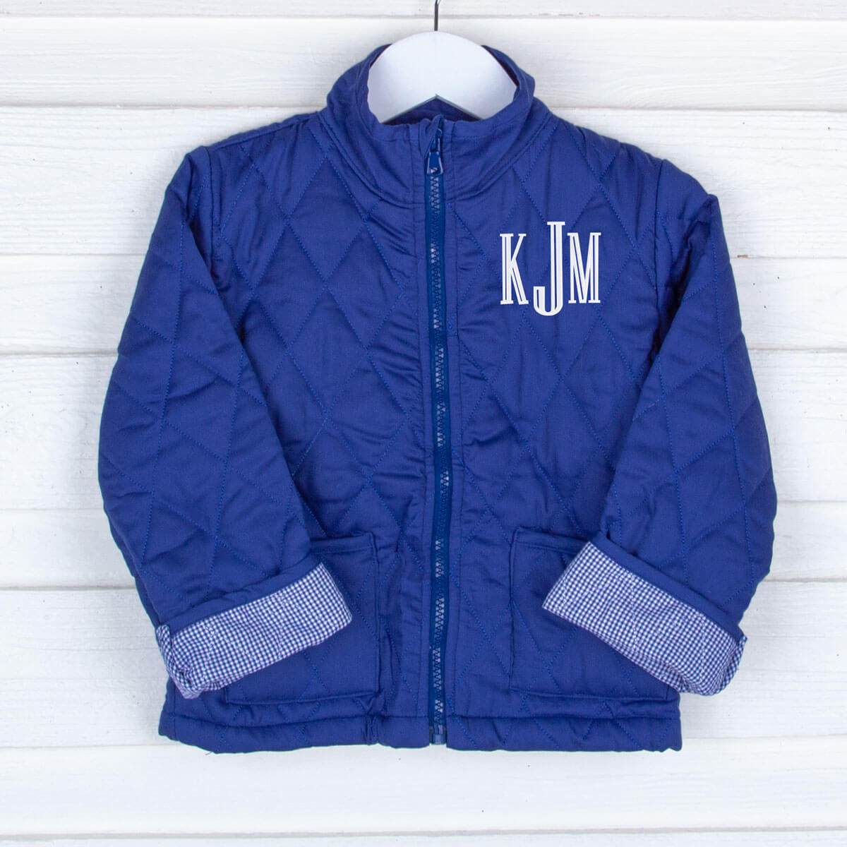 Navy Quilted Coat – Classic Whimsy