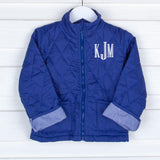 Navy Quilted Coat