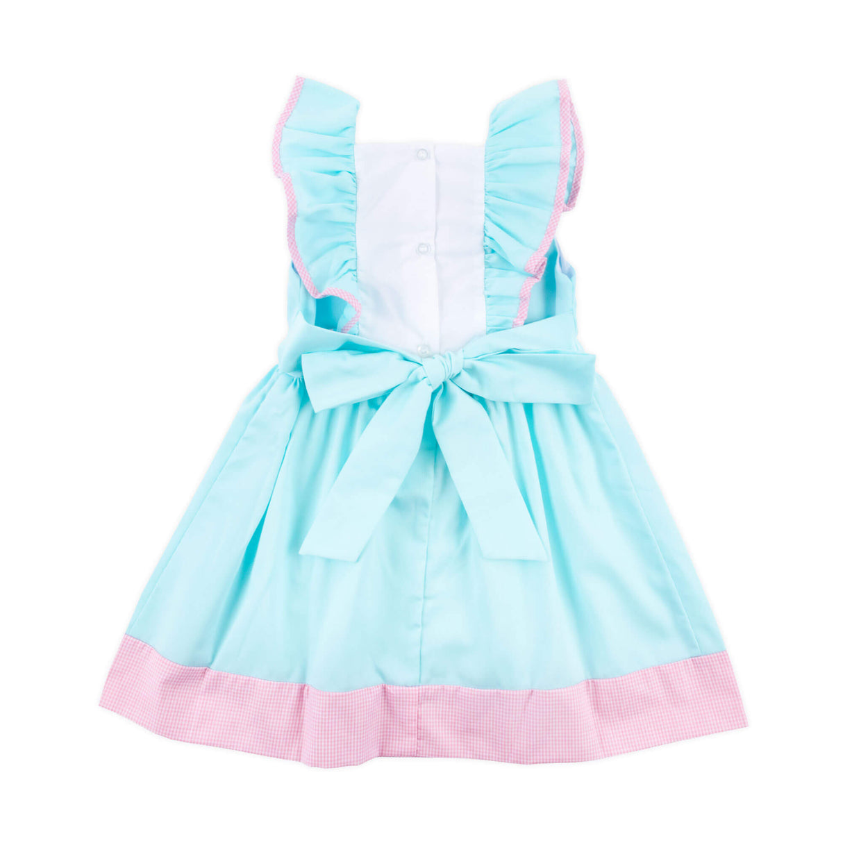 Floral Mouse Ears Waterfall Mint Dress