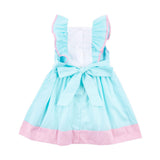 Floral Mouse Ears Waterfall Mint Dress
