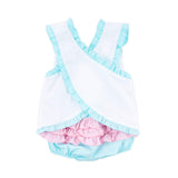 Floral Mouse Ears Mint Popover Set