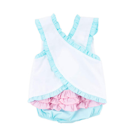 Floral Mouse Ears Mint Popover Set