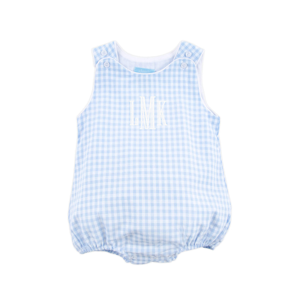 Pastel Blue Gingham Sun Bubble