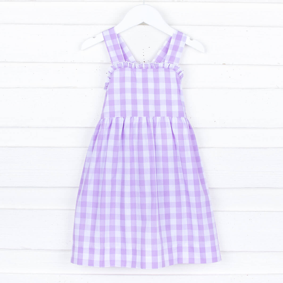 Lavender Check Mia Dress